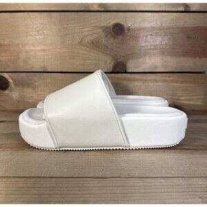 $230 Mens Size 8 Adidas Y-3 Slide “Off White” Slides Sandals FZ6402 (Run Large)